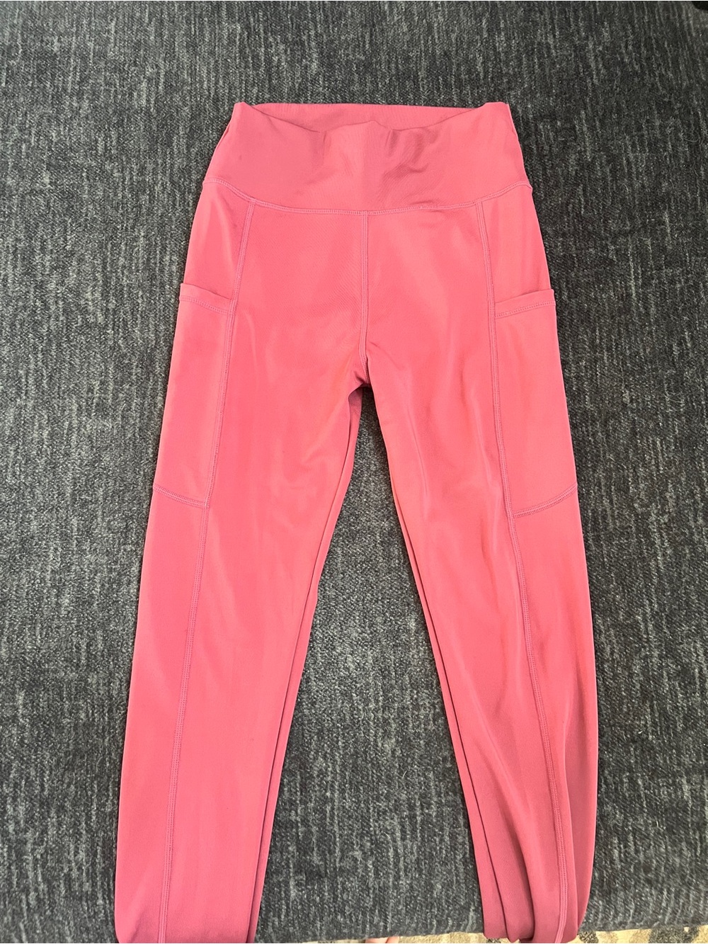 Pink High-Waist Athletic Leggings